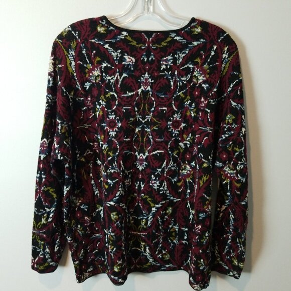 J. Jill Jacquard Tapestry Pullover Sweater MP - Picture 6 of 7